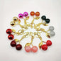 Cherry Bag Charm Women Key Rings keychain Retro-Cool Cherry Motif In Glittery Resin Clip it To Favorite Bag Set of Keys For