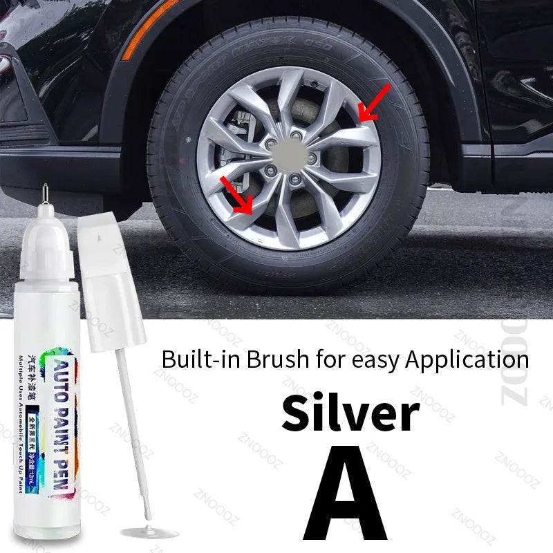 For HONDA CR-V Touch Up Paint Wheel Repair Kit Quick And Easy Wheel Scratch Repair Rim Paint For Car Wheel Repair Silver Black