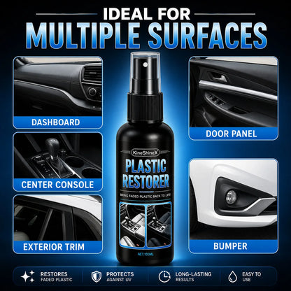 Automotive Plastic Refurbishment Brightening Agent, UV Protective Gloss Coating for Automotive Interior Plastic Repair