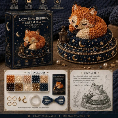 3D Design Animal Guardian Beading Kit Animal Shape Material Package Animal Bead Set with Colorful Beads Handmade Bead Craft Set