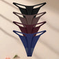 4PcsSet Seamless Ultra-thin Underwear Women Sexy Thin Belt Panties Female High Stretch Thongs Girls Breathable G-String Lingerie