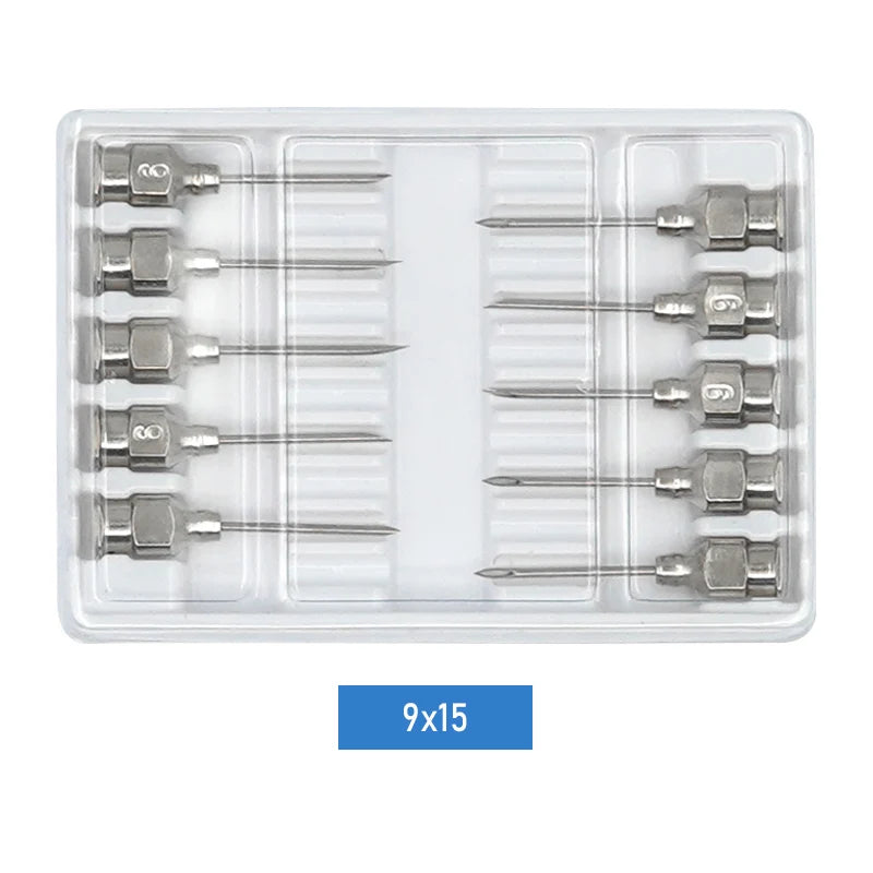 1-10Ml Automatic Veterinary Continuous Syringe / 10Pcs Needles Adjustable Animal Vaccine Injection Livestock Pig Cattle Sheep