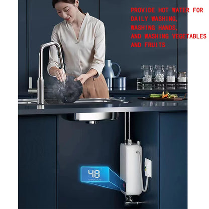 ATWFS Instant Water Heater 220V 4000W Portable Electric Heaters for Bathroom Hot Water Shower and Home Kitchen Heating