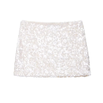 Summer New Women's Design  ort  Skirt with Inner  Bead Decoration Casual Sle Polyester Fiber Knitted A-Line...