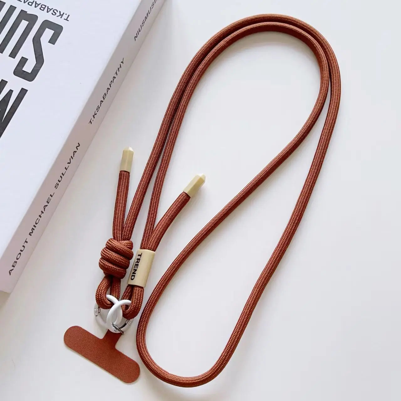 Adjustable Fashion Anti Loss Phone Lanyard 120CM Crossbody Neck Cord Wrist Strap for iPhone 17 Pro Max Case Chain Two Ring Rope