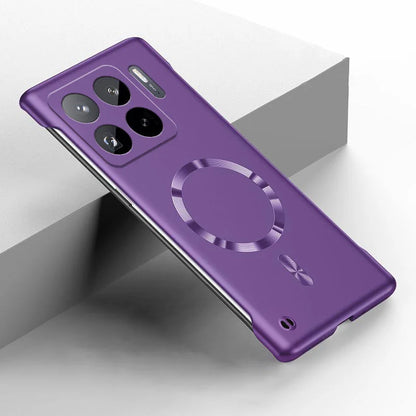 Luxury Metal Painting Slim Frameless Case For XIAOMI 17 Pro Max 15T 15 Ultra 14T 14 13T 13 12 Pro Magnetic Hard PC Cover