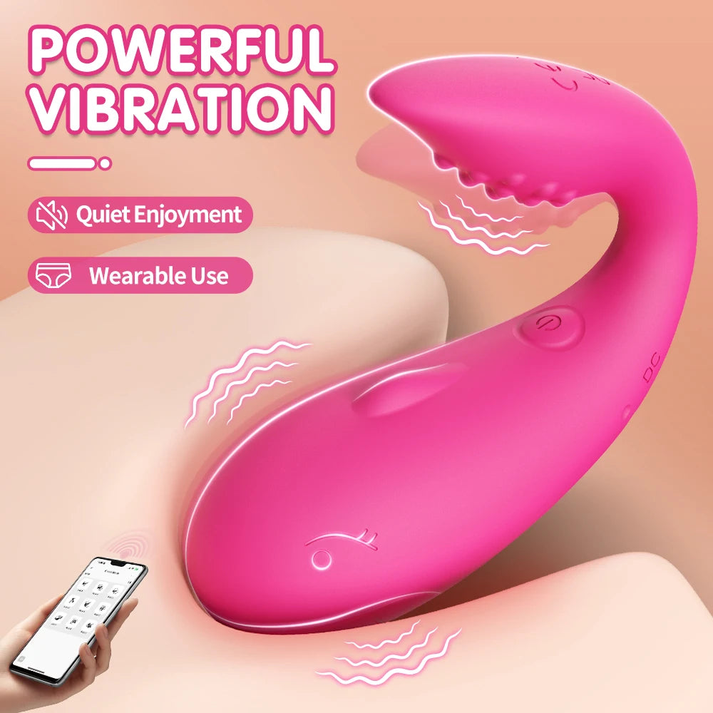 Wireless Bluetooth APP Vibrator Egg for Women Clit Clitoris Stimulator Wearable G Spot Vibrating Female Love Egg Adult Sex Toys