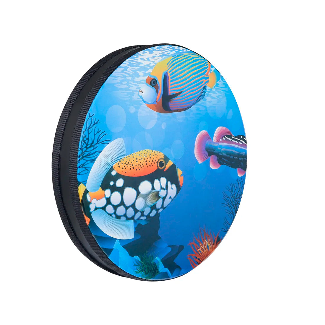 Orff 10 inch Sea Wave Drum Round Solid Wood Instrument Musical Children Percussion For Baby Early Learning Music Equipment