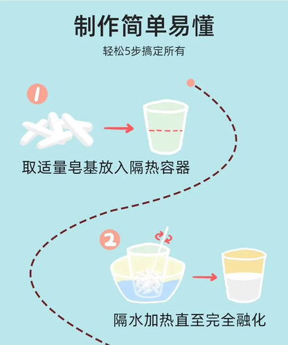 Kids DIY Soap Making Kit Gem Crystal Shapes Handcraft Art Set Creative Molding Craft Toy Birthday Gift for Girls Boys Hobby Play