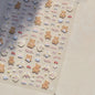 Colorful 5D Happy Birthday Nail Art Sticker Cake Candle Numbers Musical Note Cute Bear Stars Cherry Self Adhesive Manicure Decal