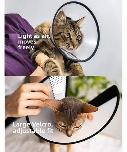 Soft Adjustable Pet Protective Cover Anti-Lick Anti-Bite Recovery Cone Collar Anti-Scratch Beauty Cover Wound Protection