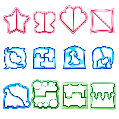 Kids Sandwich Cutter Bread Mold Cartoon Squirrel Sea Dog Bread Knife Sandwich Cutter Sealer for Bento Lunch Boxes Accessories