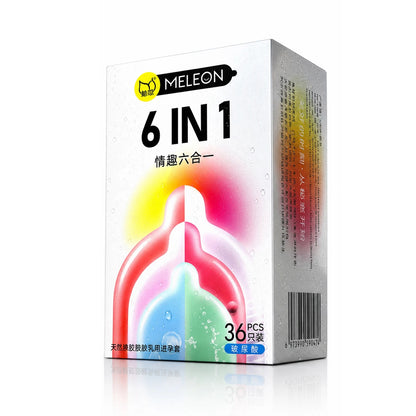 0.01 Ultra Thin Latex Condoms 6 Styles Lubricated Safe Contraception Intimate Products 12/36Pcs Box