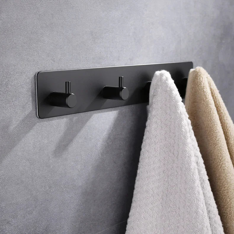 Stainless Steel 3M Self Adhesive Hooks Sticky Wall Door Hook Robe Tea Towel Rustproof Towel Rack, Clothes Coat Hanger