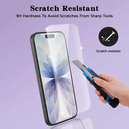 HD Tempered Glass for iPhone 17 Pro Max 18 16 16e 15 14 13 12 Mini 11 Air Screen Protectors for iPhone XR XS 7 8 Plus Glass Film