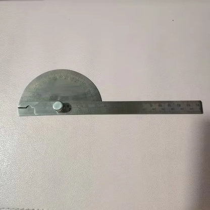Stainless Steel Adjustable Protractor, Precision Angle Measuring Tool for Woodworking, Carpentry & DIY