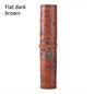 1PC Creative Treasure Map Retro Pencil Case Leather Large Capacity Roll Pencil Bag Embossed Buckle Simple Stationery Box Roll Po