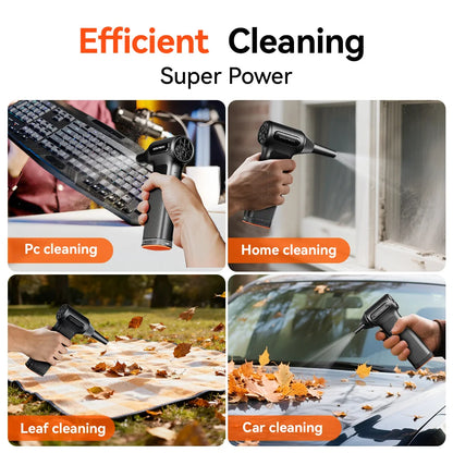 WOLFBOX DF200 Electric Powerful Fan Duster Wireless Air Blower Air Duster 3-Speed Adjustable Portable Fan for Car/Home/Outdoor