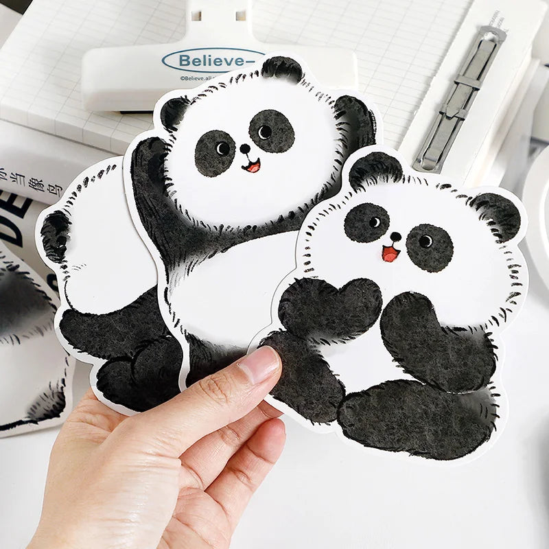 15Sheets Watercolor Animal Postcard Set Cat Panda Goldfish Design Press for DIY Journaling Scrapbooking & Gift Making