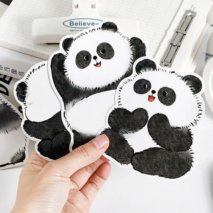 15Sheets Watercolor Animal Postcard Set Cat Panda Goldfish Design Press for DIY Journaling Scrapbooking & Gift Making