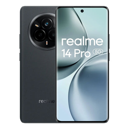 realme 14 Pro Smartphone 5G Titanic 6000mAh battery 45W SUPERVOOC charging 50MP Sony IMX882 OIS Camera, Dimensity 7300 Energy 5G processor, 120Hz Curved Display