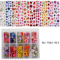 New Flower Nail Foils for Transfer Paper Stickers Floral Adhesive Fruit Nails Wraps Fish DIY Water Marble Nail Art Decorations