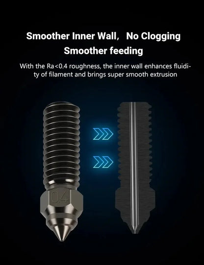 For Creality Ender 3 V3 KE K1/k1 Max Nozzle 0.4 0.6 0.8mm Nozzles Hard Steel Copper Plated Brass Genius Pro Vyper K1 Pro Hotend