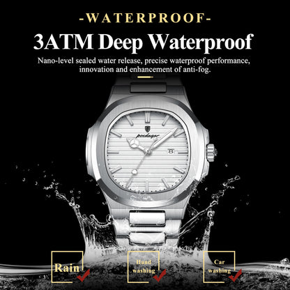 POEDAGAR Top Exquisite Women's Wristwatch Waterproof Luminous Date Fashion Ladies Watches Stainless Steel Quartz Watch For Woman