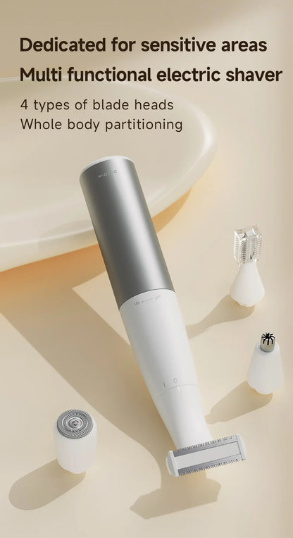 DOCOLAB Electric Razor Depilador Trimmer Shaver Epilator 4 In 1 Body Hair Removal Bekini Painless Cordless Gifts Men Women