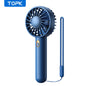 TOPK 1800mAh Rechargeable Mini Portable USB Fan [3-9 Working Hours] Personal Hand Fan table Cute Design Standing fans for room