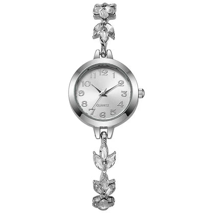 Elegant Women Watches Luxury Rhinestone Bracelet Bracelet Quartz Watch Reloj Mujer Girls Clock Gift（Without Box）