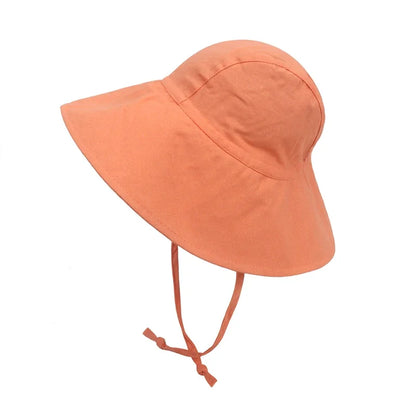 Baby SunHat Summer Boys Girls Bucket Hat Kids Cotton UV Travel Hats Child Big Brim Outdoor Beach Caps Fashion Casual Panama Cap
