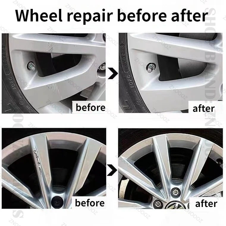450ml Silver Series Alloy Automotive Wheel Repair Spray Paint - DIY Scratch Remover, Touch Up Paint Quick Matte Bright black