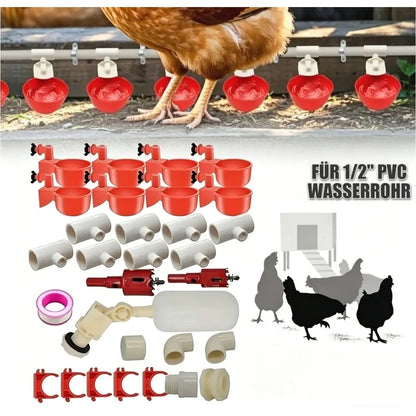 Chicken Drinker Poultry Automatic Waterer Pigeon Small Chick Feeding Bowl Chicken Coop Water Dispenser
