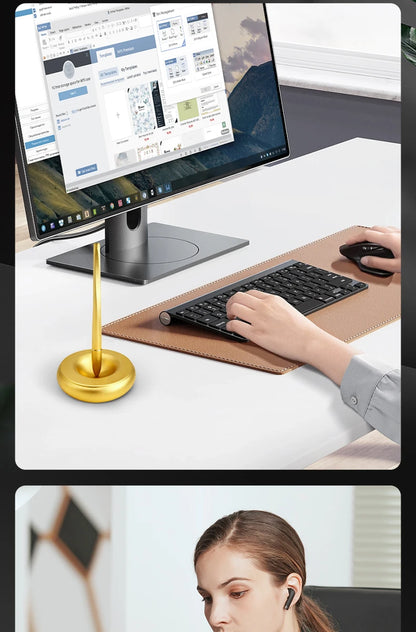 New Creative Aluminum Alloy Magnetic Levitation Self Supporting Signature Pen Business Office Swing Freely Not Fall Pen Gift Box