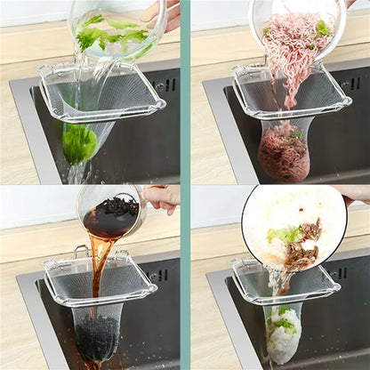 Fine Mesh Sink Filter 50Pcs/100PCS Disposable Kitchen Sewer Garbage Bag Anti Clogging Strainer Drain Hole Net For Meal Residue