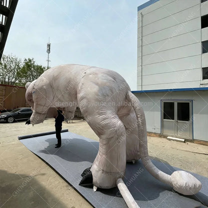 Giant Inflatable Lion Mascot Animal Model Outdoor Shopping Mall Zoo Scenic Spot Decoration Display Props