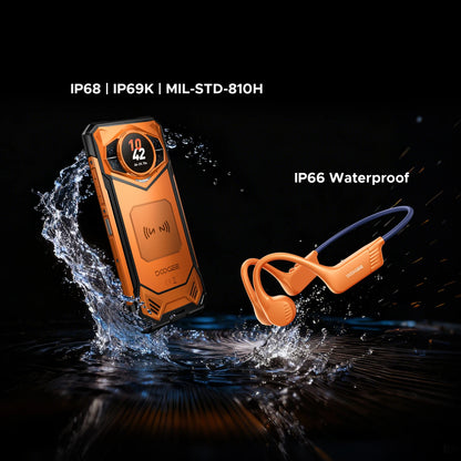 Global Version DOOGEE S200 VIP Edition 5G Rugged Phone Android 16 1.32" AMOLED Rear Display 48GB 256GB  10100mAh Battery NFC