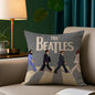 The B-beatles Band Pillow Case Short Plush Print Cushion Cover Square Throw Pillow Covers Sofa Home Decor