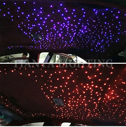 6W Car Starry Sky Light  LED  Auto Interior Decoration Accessories Lamp Car Roof Star Lights  Ceiling Fiber Optic Light