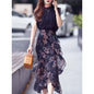 Floral Chiffon Female Skirts High Waist Ruffle Women's Skirt Irregular Vintage Clothing Sales Y2k Korean Fashion Premium Quality