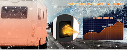 8KW Portable Diesel Heater with LCD Remote Control Adjustable Temperature 18-40℃ for Motorhome Boat And Home Use