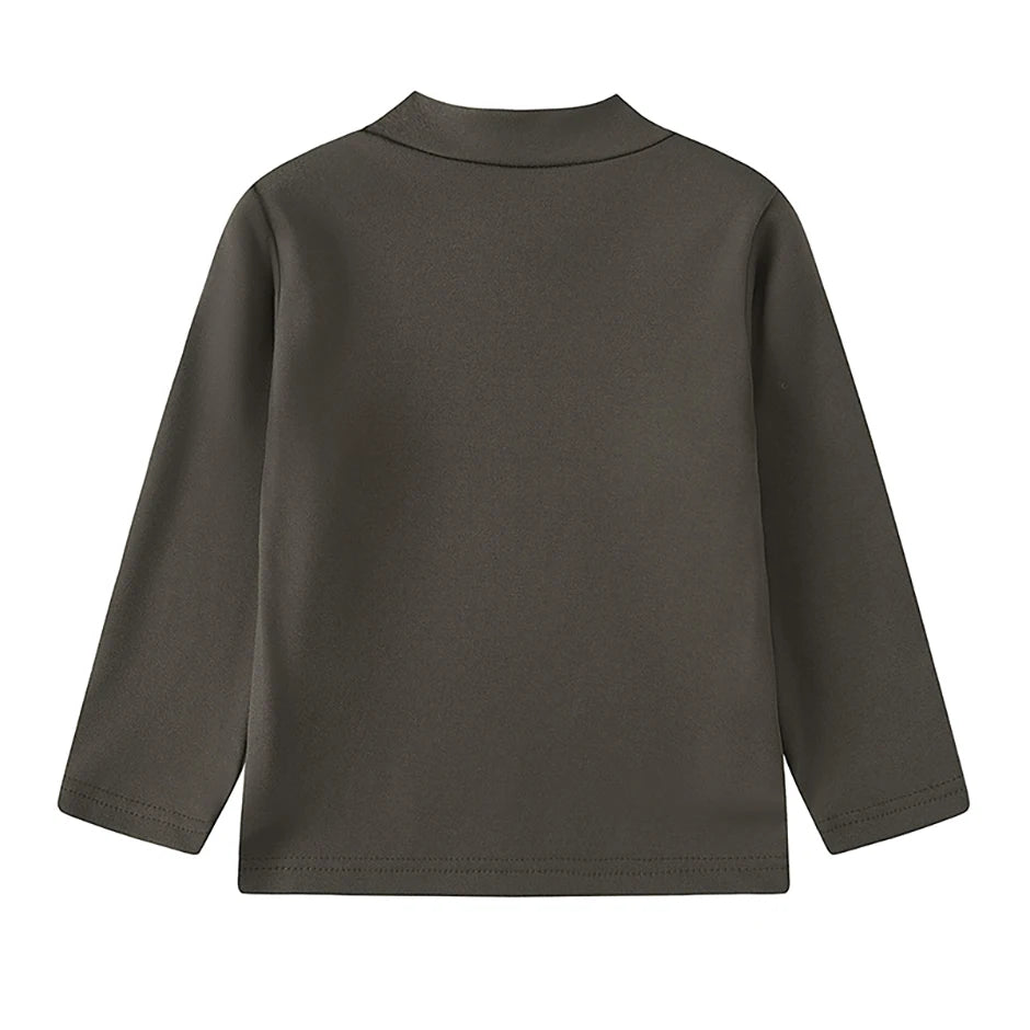 1/3/4 Pcs Children's Mid-collar Bottoming Shirt in Autumn And Winter Solid Color Joker Girls' Long sleeve T-shirt Boys' Casual S