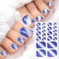 22Tips Solid Color Self-adhesive Gel Stickers for Toe Nails Waterproof Long-lasting Toenail Stickers Toe Full Cover Toenail Wrap