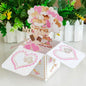 Pop Up 3D Greeting Card Paper Flowers Bouquet Postcard for  Birthday Mothers Father's Day Graduation Wedding Valentine's Day