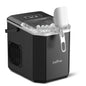 LOEFME 12kg/24h Electric Ice Maker Desktop Fully Automatic Bullet Ice Fast Ice Maker Machine Self-Cleaning Home Cafes Camping