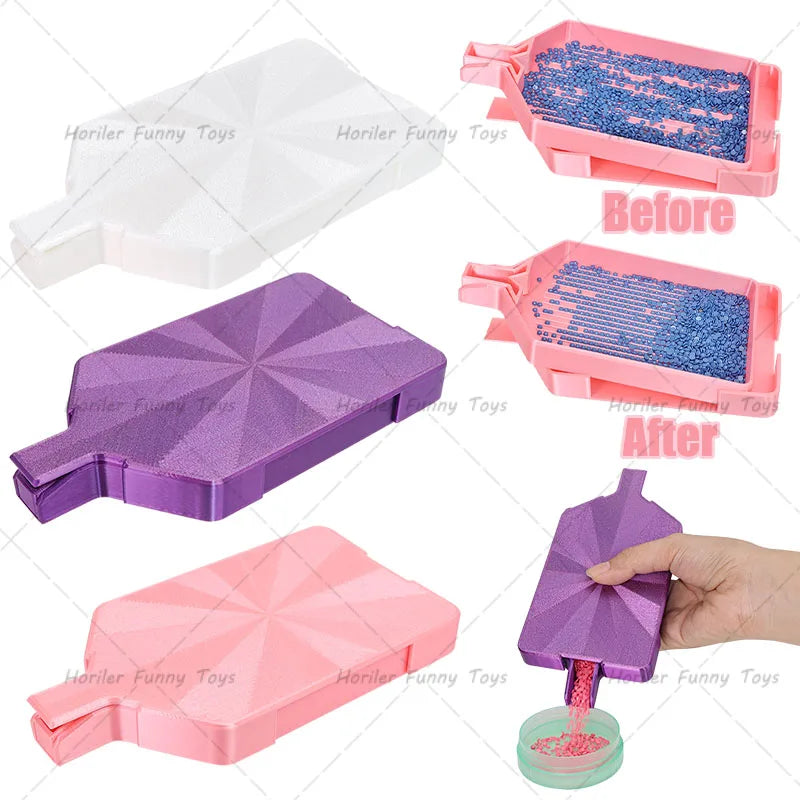 Hot DIY Craft Diamond Painting Tray Large Capacity Beading Plates Drill Storage Container  5D Diamond Painting Accessories Tools