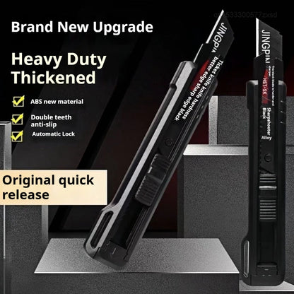 Heavy Duty Utility Knife Large Thickened Wallpaper Cutter Snap Off Cutter Blades Cutter Sharp Paper Cutting Knives Multi Purpose