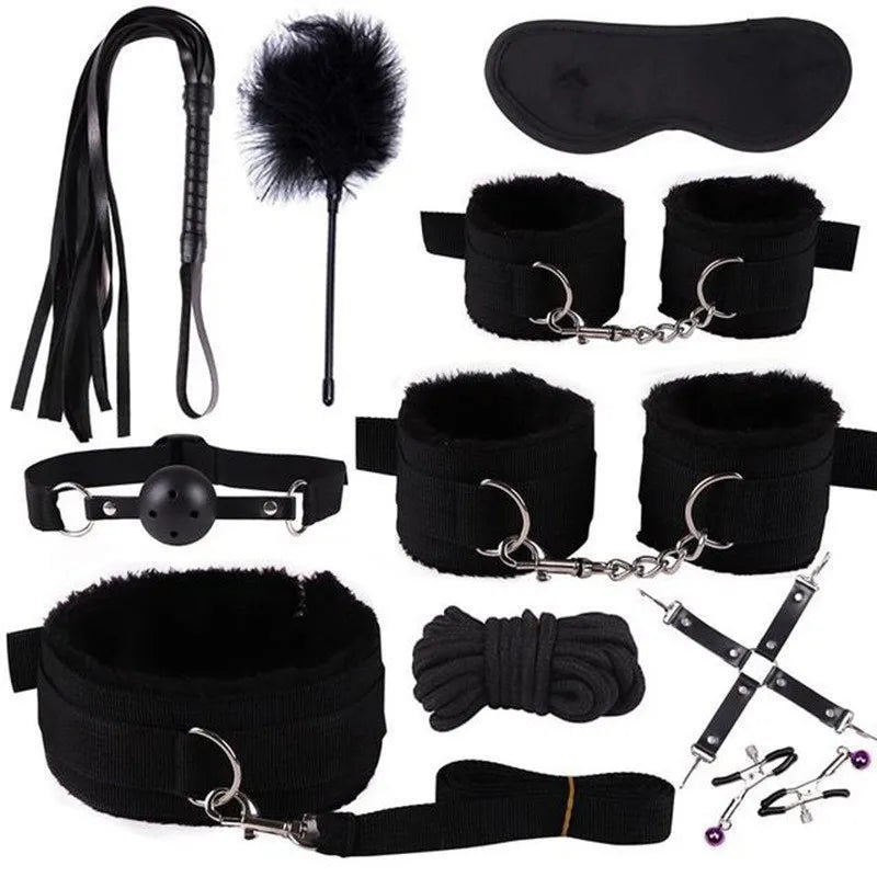 Enchanting SM Plush 10 Piece Set Alternative Plush 7 Piece Set Adult Binding and Binding Toys Flirting Supplies toys