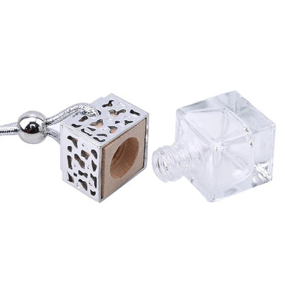 Air Freshener Ornament Perfume Bottle Pendant Essential Oils Auto Car Perfume Bottle Hanging Glass Bottle Car-styling